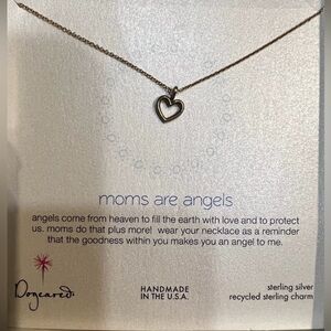 Dogeared Sterling Silver Heart Necklace